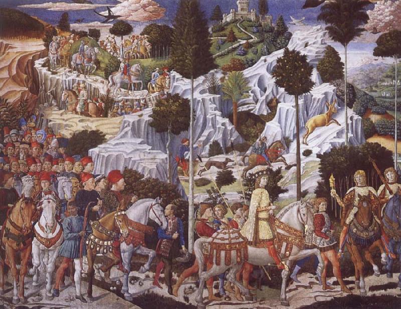 Benozzo Gozzoli The Procession of the Magi,Procession of the Youngest King Norge oil painting art
